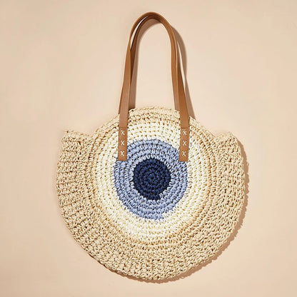 Boho Crossbody Bags, Round Shoulder Purse, Faux Leather Strap. In 7 Colors, Designs, and Sizes
