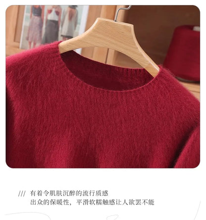 Basic Soft Knit Pullover Sweater, Round Neck, Long Sleeve, 12 colors with some sizes to 3XL
