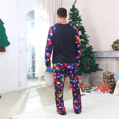Matching Christmas Family Pajamas Adults Kids Loose Sleepwear Baby Romper
