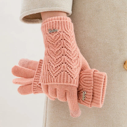 Hand Warmer Winter, Screen Touch Gloves, Hand and Arm Crochet, Faux Wool, Optional Finger Warmer Gloves