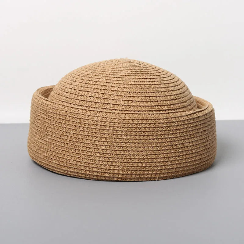 Pillbox Hats, Retro Artistic Painter Berets, Woven Recycled Paper