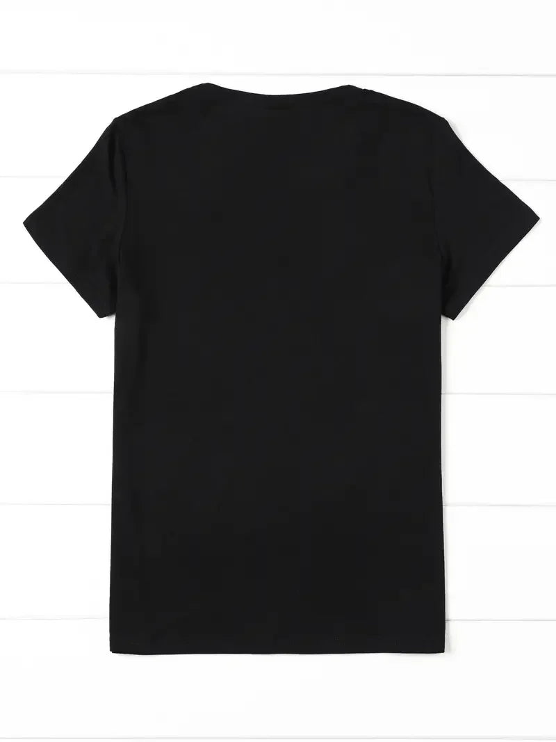 Vintage "Mama Needs Coffee" Casual Graphic Skeleton Short Sleeve T-Shirt