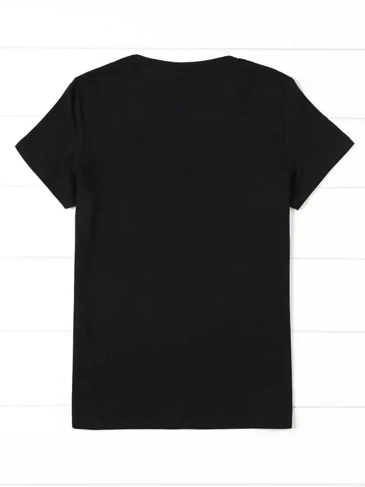 Vintage "Mama Needs Coffee" Casual Graphic Skeleton Short Sleeve T-Shirt