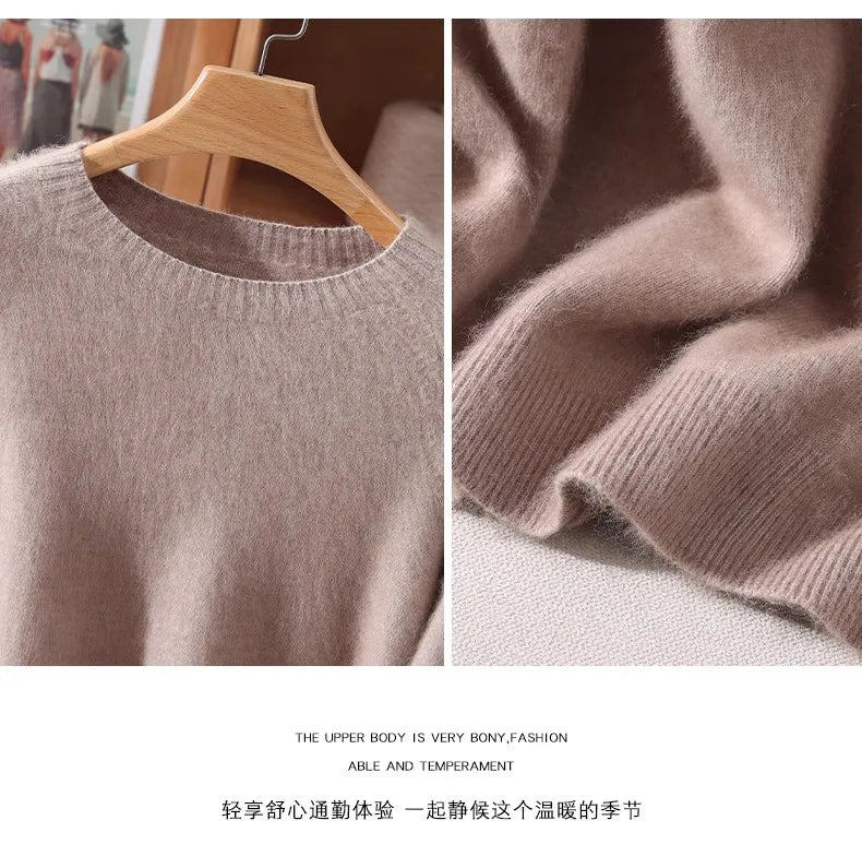 Basic Soft Knit Pullover Sweater, Round Neck, Long Sleeve, 12 colors with some sizes to 3XL