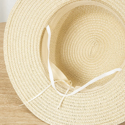 Summer Wide Brim Panama Hat, Unisex, Belted Brim, Sunshade