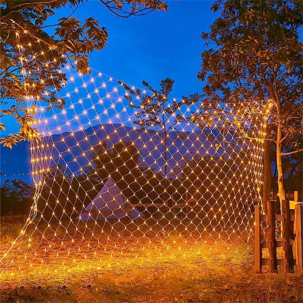 Christmas Snowflake LED Net Lights