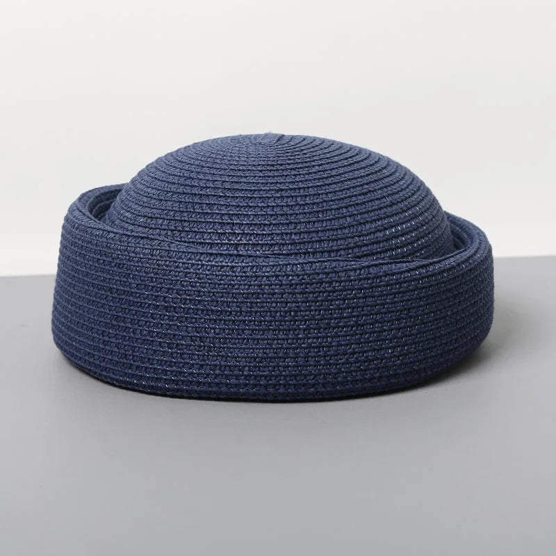 Pillbox Hats, Retro Artistic Painter Berets, Woven Recycled Paper