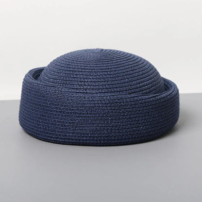 Pillbox Hats, Retro Artistic Painter Berets, Woven Recycled Paper