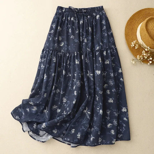 Sizes to 2XL, Floral Print, Elastic Waist, Country Style,