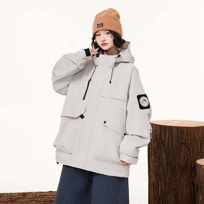 Lightweight, Wind and Waterproof Hooded Jacket. Velcro Banded Sleeves, 9 Colors