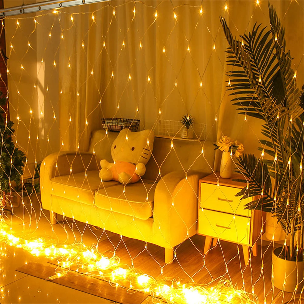 Christmas Snowflake LED Net Lights