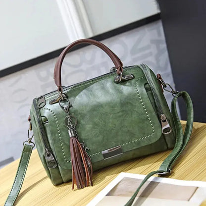 Large Capacity Shoulder Bag Zippered Crossbody Bag With Removable Strap