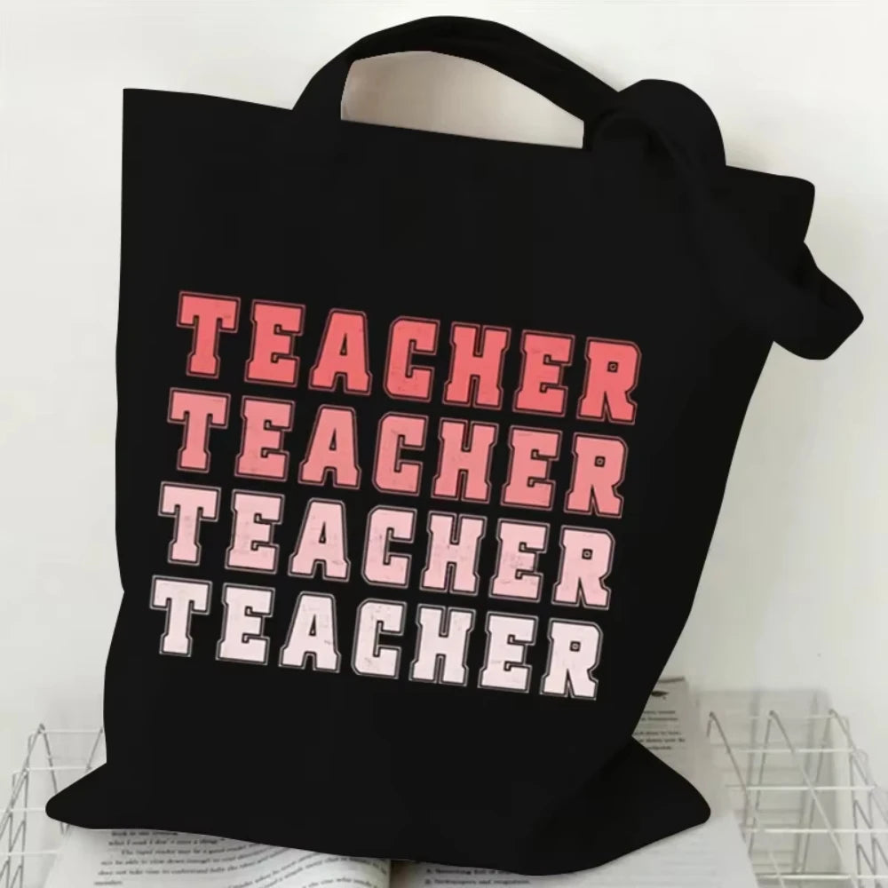 Teacher's Day Gift BAG!! Teacher Print Canvas Tote Bag!!  MAKE THE BAG THE GIFT OR THE GIFT BAG!!