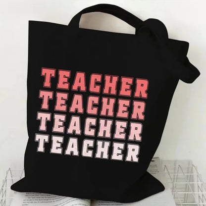 Teacher's Day Gift BAG!! Teacher Print Canvas Tote Bag!!  MAKE THE BAG THE GIFT OR THE GIFT BAG!!