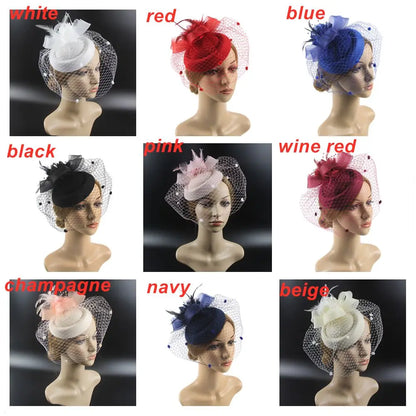 Roaring 20's Retro Fascinators' Hats. Variety of Colors