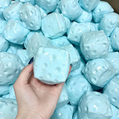 Crunchy Squishy Cheese Cube  Fidget Toy Sensory Anti-Stress Toys