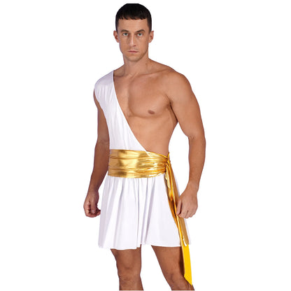 Adult Male Ancient Greco-Roman Warrior Gladiator Costume Halloween