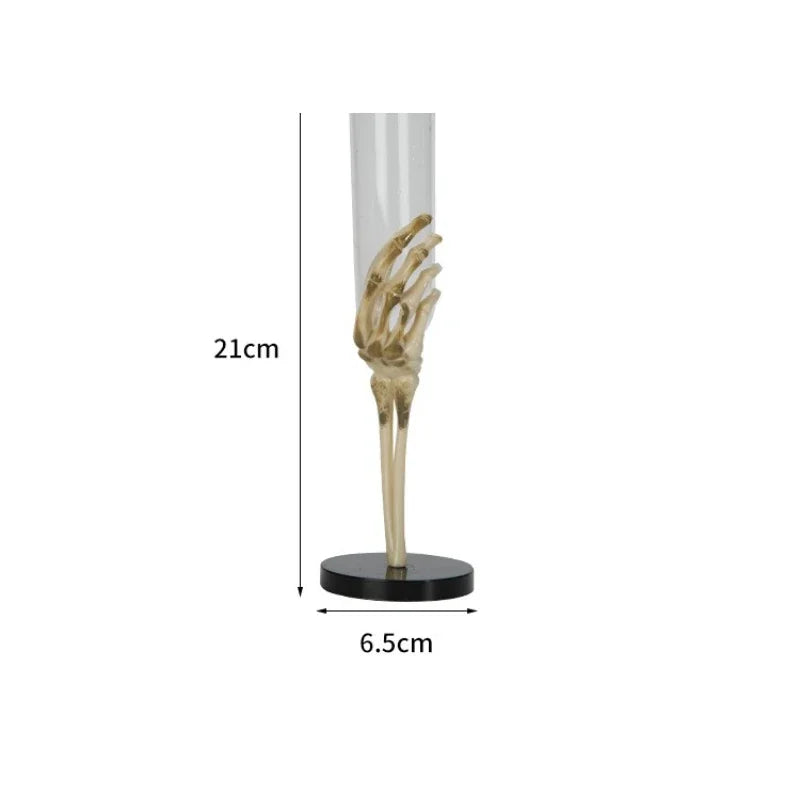 Retro Goblet  Skeleton Hand Arm Plastic Champagne Flutes Halloween Party Bar Accessories
