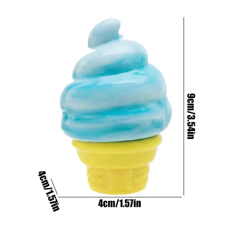 Ice Cream Stress-relieving Ball with ZERO Calories!!!  Reduces Anxiety, Releases Stress, Tactile Sensory Tool for adults and children