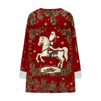Casual Fleece Sweatshirts Women 15 prints or solids to choose from, with Pockets