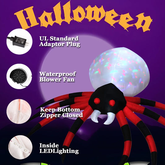 Choose from 9 Different Halloween Inflatables with Built-in LEDs.  Pumplins, Ghosts, and Ghouls