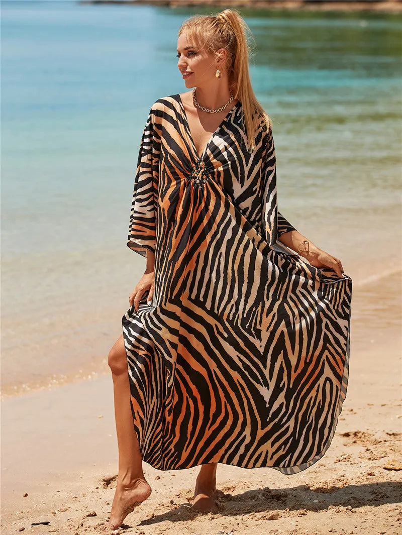 Women's Plus Size V-Neck Batwing Caftan Cover-Up Loungewear 30 Designs

Designs