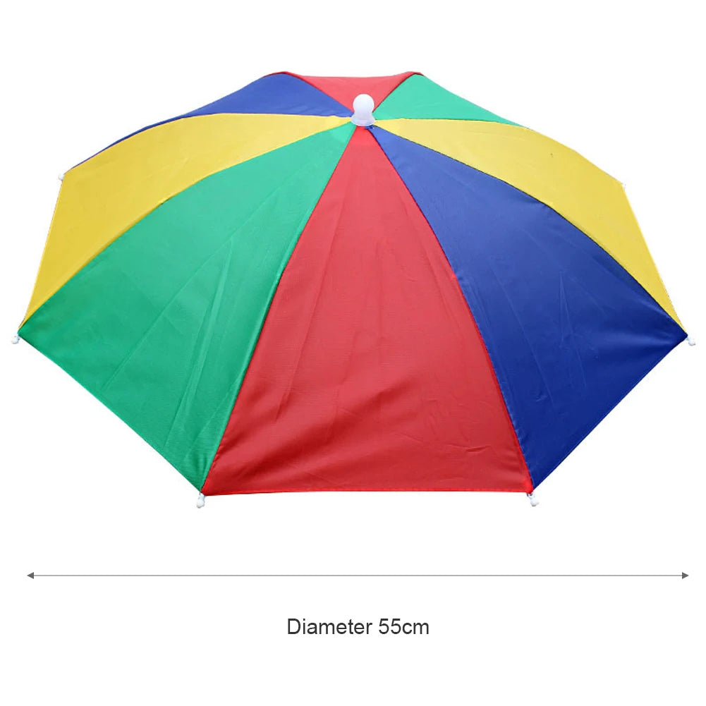 Portable Rain/UV Blocker for ballgames, fishing, and rain. Umbrella Hat