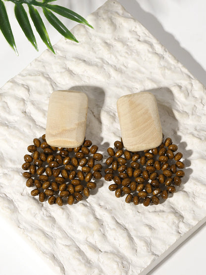 Handmade Wooden Drop Earrings