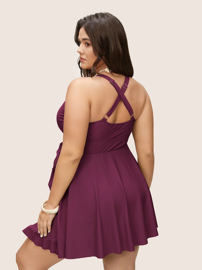 Sizes to 5XL  One Piece Swimsuit with Tummy Control and Adjustable Straps