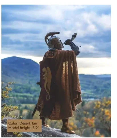 Medieval Hooded Linen Cloak, Renaissance Cape With Hood - Cloak Only in Various Colors