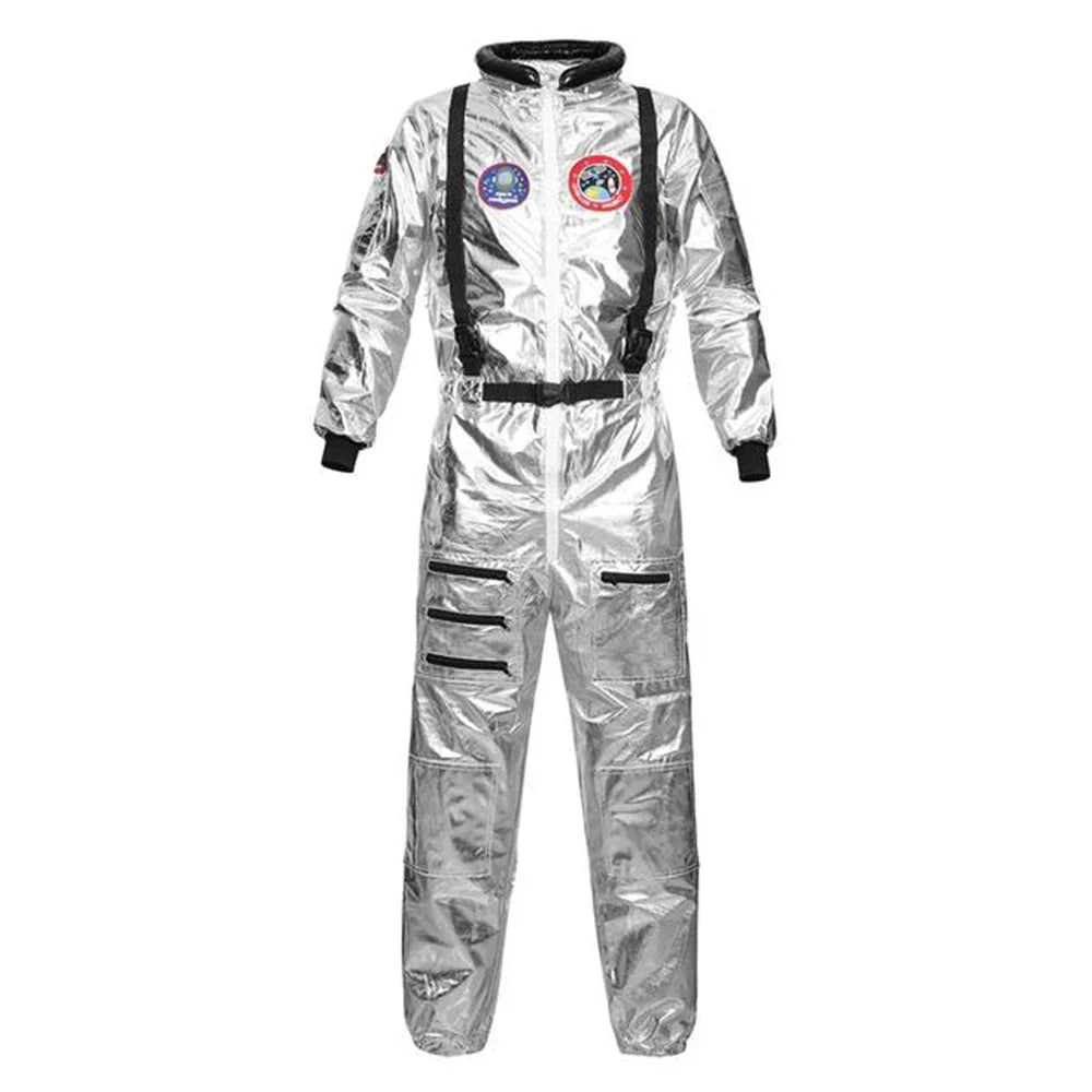 Adult and Children Astronaut Costumes, Couples Spaceman Cosplay Space Suit, Halloween Family Party Dress Up