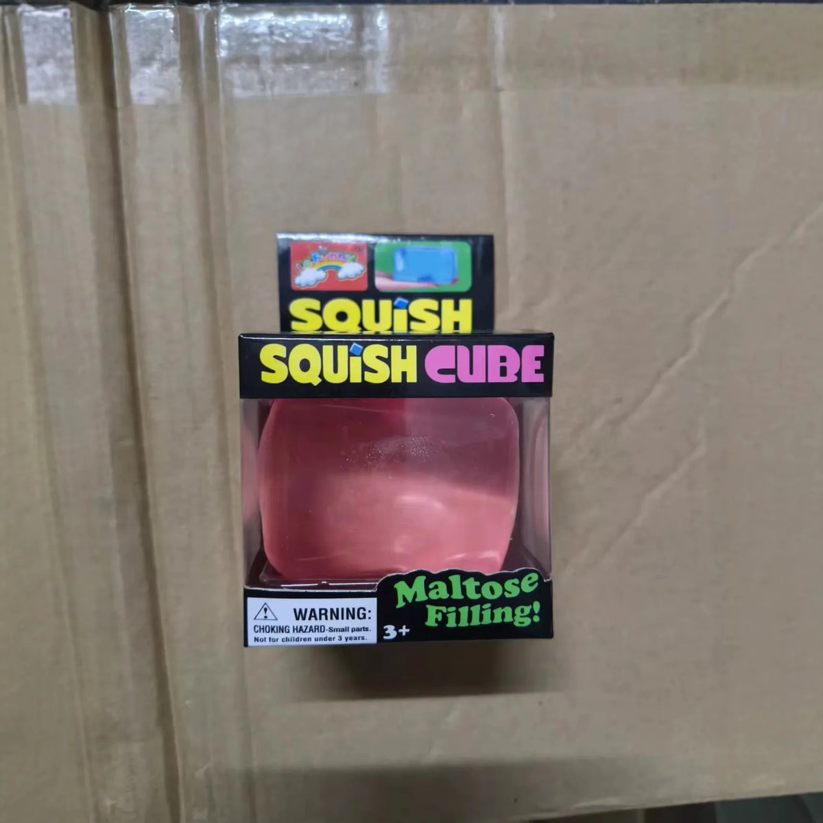 Needoh Giant Cube Sensory Toys, Transparent Maltose Filler, Soft Slow Rebound, Stress Reliever