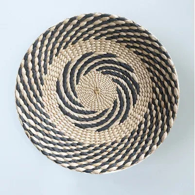 Boho Hand Woven Wall Basket Hanging, Decorative, Rustic, and unique in any room