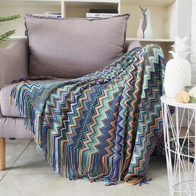 Boho Blankets with Aztec Baja Blanket Designs, Ethnic Sofa Cover