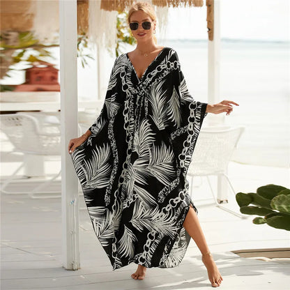 Women's Plus Size V-Neck Batwing Caftan Cover-Up Loungewear 30 Designs

Designs