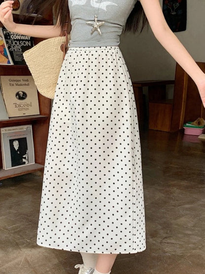Sizes to 4XL, Elastic Waist, Midi Skirt