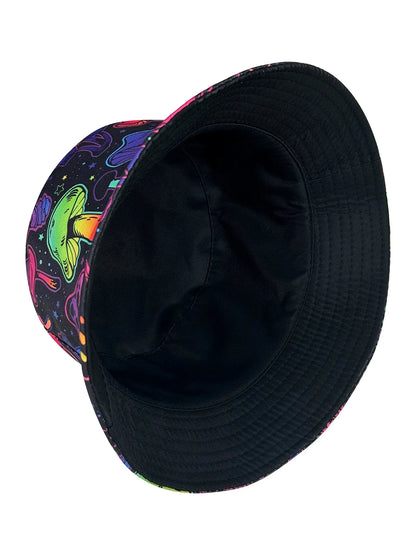 Perfect Reversible Dreamy Colorful Mushroom Bucket Hat