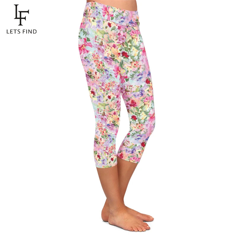 Mid Calf Capri Leggings Up to 3XL