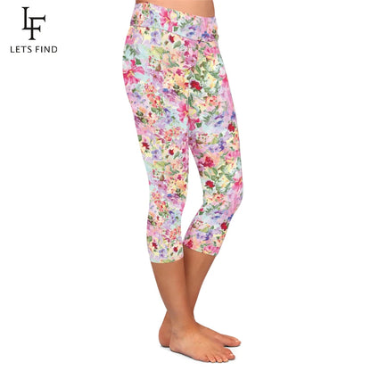 Mid Calf Capri Leggings Up to 3XL