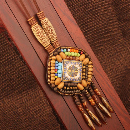 20 Designs handmade Vintage Bohemian leather braided necklace, Nepal jewelry