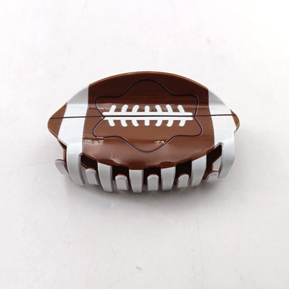 Sports Athletic Football Basketball Baseball Soccer and Tennis Hair Claw Clips