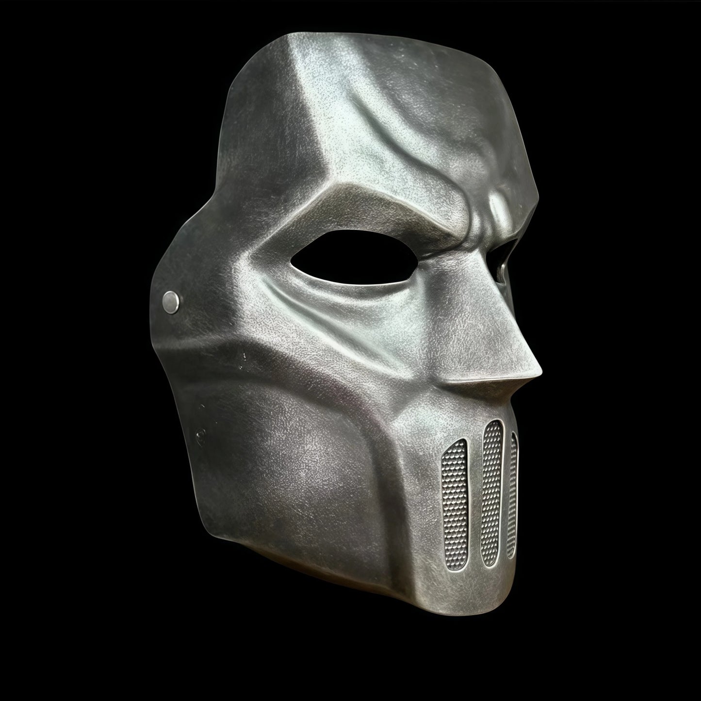 Handmade Resin Crafted Halloween Mask. In Bronze and Puter Colors