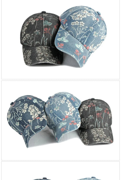 35 Designs of Boho Washed Denim Baseball Caps