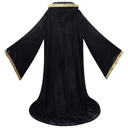 Medieval Wizard Cloak, Adult Hooded (Cane not Included)