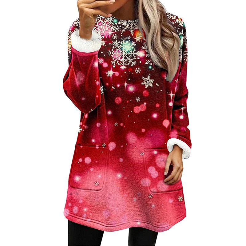 Casual Fleece Sweatshirts Women 15 prints or solids to choose from, with Pockets