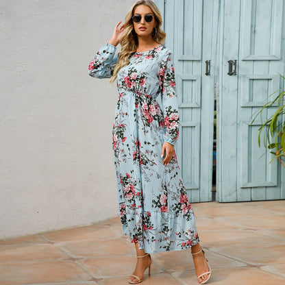 Bohemian Casual Full Sleeve High Waisted Maxi Dress. 20 different designs. S,M, L, XL