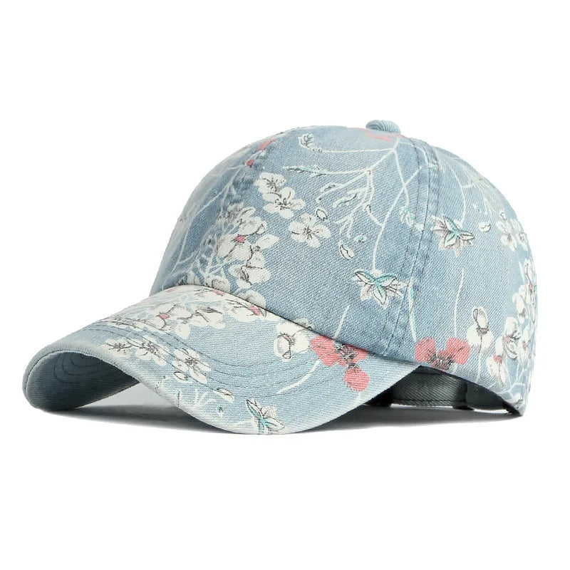 35 Designs of Boho Washed Denim Baseball Caps