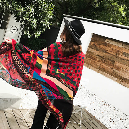 90x180cm 9 Styles Print Bohemian Sarong Wrap Long Scarf
