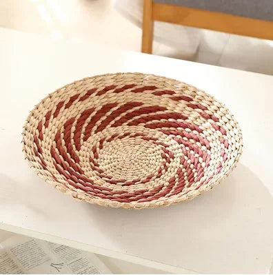 Boho Hand Woven Wall Basket Hanging, Decorative, Rustic, and unique in any room