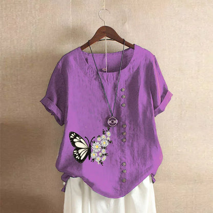 Sizes to 5XL Cotton Linen Vintage T-shirt Casual Loose Long Shirts with rolled sleeves.